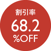 割引率68.2％OFF